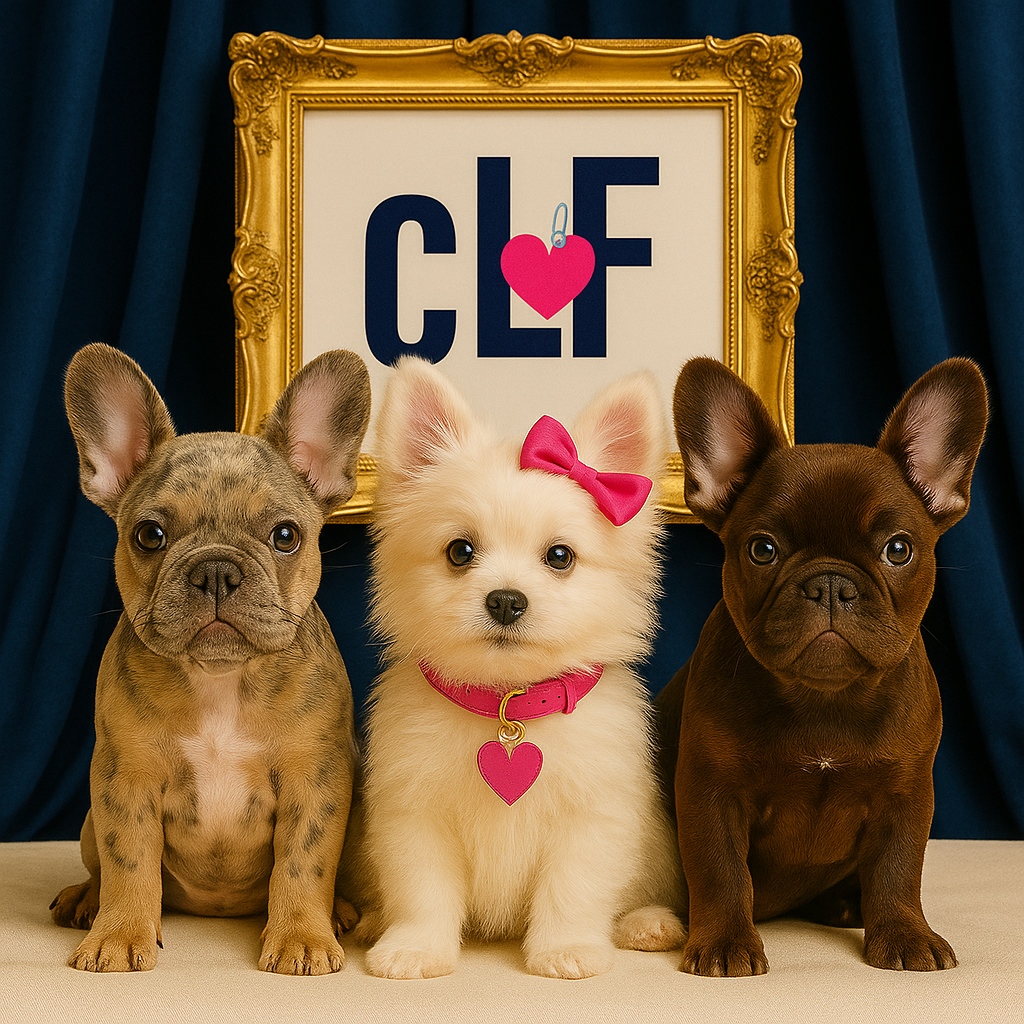 Three adorable puppies with CLF logo - PetPals™ Hero